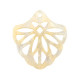 Resin pendant 40mm - Sand beige transparent